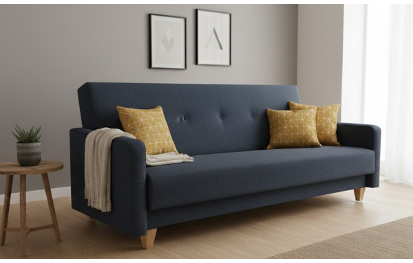 Wersalka Adam inari 80 na sprężynach z funkcją spania i pojemnikiem